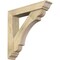 Ekena Millwork Olympic Traditional Rough Sawn Bracket w/ Offset Brace, Douglas Fir, 6"W x 30"D x 30"H BKT0604X30X30OLY01RDF - alternate 1